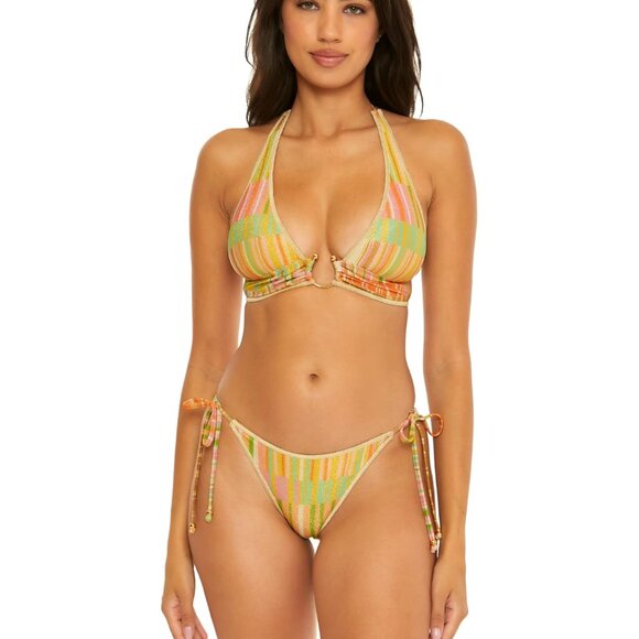 BECCA by Rebecca Virtue Cabo Del Sol Tie Side Bikini Bottom - Size S - NWT - Picture 1 of 7